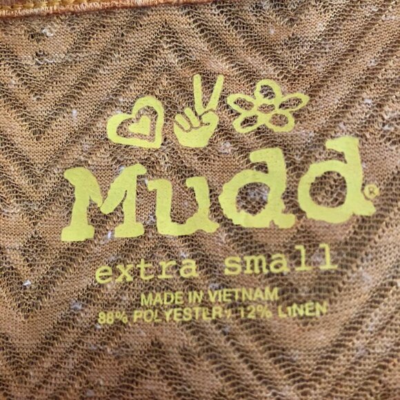 Mudd, Orange, Lightweight, Cropped, Short Sleeve, Top, Size: Extra Small - Picture 3 of 9